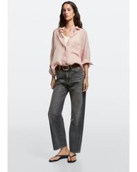 MASSIMO DUTTI - High-Waist Straight-Leg Jeans - Lyst