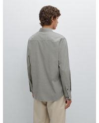 MASSIMO DUTTI - Camisa Twill Melange Slim Fit - Lyst