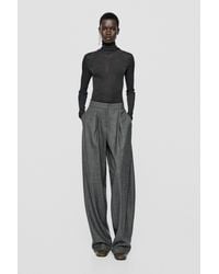 MASSIMO DUTTI - Barrel Fit Pants With Dart Detail - Lyst