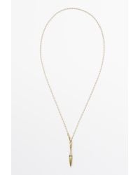 MASSIMO DUTTI - Amphora Pendant Necklace - Lyst