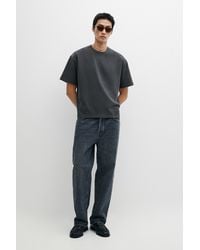 MASSIMO DUTTI - 100% Cotton Boxy Short Sleeve T-Shirt - Lyst