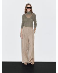 MASSIMO DUTTI - Bundfaltenhose Aus 100 Wolle - Lyst