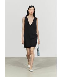 MASSIMO DUTTI - Double-Layered Mini Dress - Lyst