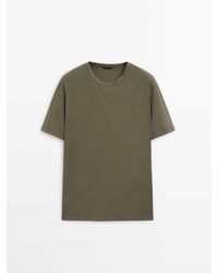 MASSIMO DUTTI - Faded Short Sleeve T-Shirt - Lyst