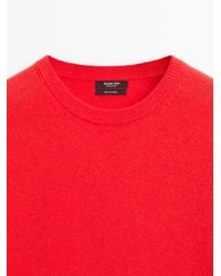 MASSIMO DUTTI - Cashmere Knit Round Neck Sweater - Lyst