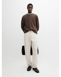 MASSIMO DUTTI - Linen Jogger Fit Trousers - Lyst