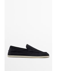 MASSIMO DUTTI - Soft Split Leather Loafers - Lyst