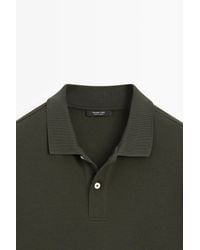 MASSIMO DUTTI - Polo Piqué Micro Estructura Algodón - Lyst