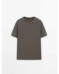 MASSIMO DUTTI - Faded Short Sleeve T-Shirt - Lyst