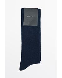 MASSIMO DUTTI - Plain Knit Wool Socks - Lyst