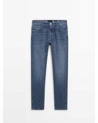 MASSIMO DUTTI - Slim-Fit Stonewash Jeans - Lyst