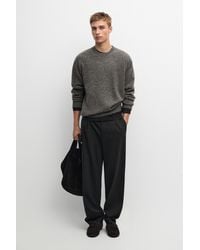 MASSIMO DUTTI - 100% Cashmere Marled Knit Sweater - Lyst