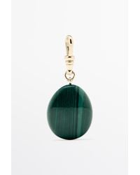 MASSIMO DUTTI - Malachite Stone Charm - Lyst