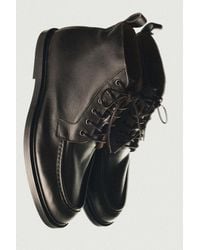 MASSIMO DUTTI - Soft Leather Lace-Up Ankle Boot - Lyst