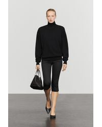 MASSIMO DUTTI - 100% Cashmere High Neck Knit Sweater - Lyst