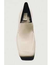 MASSIMO DUTTI - Leather Heeled Loafer - Lyst