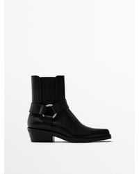 MASSIMO DUTTI - Ankle Boots With Side Horsebit - Lyst
