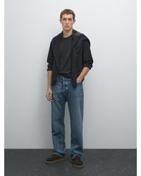 MASSIMO DUTTI - T-Shirt Manches Longues En Coton Medium Weight - Lyst