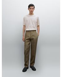 MASSIMO DUTTI - T-Shirt Large 100 Coton - Lyst