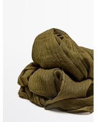 MASSIMO DUTTI - Lightweight Wool Blend Scarf - Lyst
