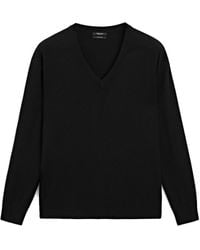 MASSIMO DUTTI - 100% Kasjmier Tricot Trui Met V-Hals - Lyst