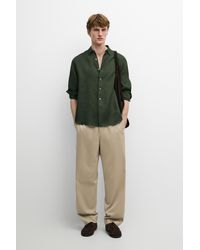 MASSIMO DUTTI - Regular Fit 100% Linen Shirt - Lyst