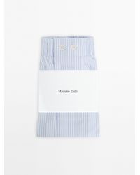 MASSIMO DUTTI - 100% Cotton Striped Boxers - Lyst