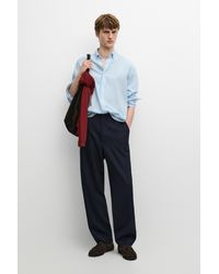 MASSIMO DUTTI - 100% Cotton Twill Regular Fit Shirt - Lyst