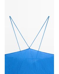 MASSIMO DUTTI - Flowing Halter Top With Tie Detail - Lyst