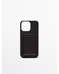 MASSIMO DUTTI - Nappa Leather Iphone Pro Max Case - Lyst