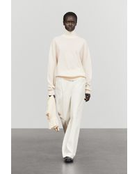 MASSIMO DUTTI - 100% Cashmere High Neck Knit Sweater - Lyst