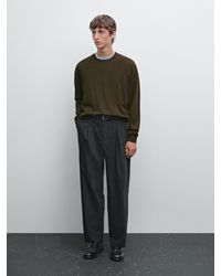 MASSIMO DUTTI - Jersey Punto 100% Lana Merino - Lyst