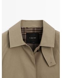 MASSIMO DUTTI - 100% Cotton Trench Coat - Lyst