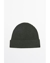 MASSIMO DUTTI - 100% Cashmere Knit Beanie - Lyst