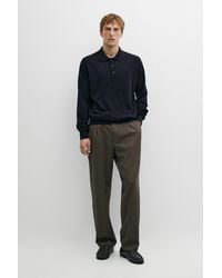 MASSIMO DUTTI - 100% Cashmere Knit Polo Sweater - Lyst