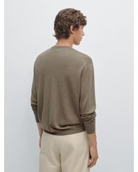 MASSIMO DUTTI - Knit Wool Blend Sweater - Lyst