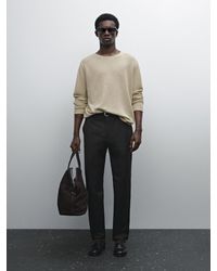 MASSIMO DUTTI - Strickpullover Aus 100 Leinen - Lyst