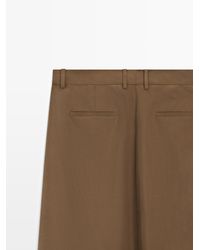 MASSIMO DUTTI - Falda Midi Detalle Frunces 100% Seda - Lyst