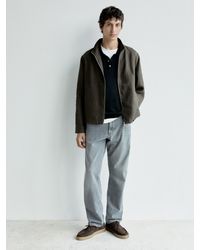 MASSIMO DUTTI - Schuhe Aus Rauleder Mit Wulstnaht - Lyst