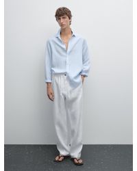 MASSIMO DUTTI - Camicia A Righe Regular Fit - Lyst