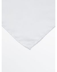MASSIMO DUTTI - Plain 100% Silk Pocket Square - Lyst