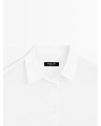 MASSIMO DUTTI - Total Look Flowing Shirt With Linen - Lyst