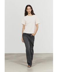 MASSIMO DUTTI - Short Sleeve Interlock T-Shirt - Lyst