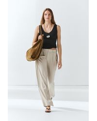 MASSIMO DUTTI - Cotton Blend Strappy Top - Lyst