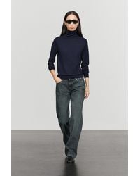 MASSIMO DUTTI - Wool-Blend Turtleneck Knit Sweater - Lyst