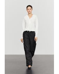 MASSIMO DUTTI - 100% Cotton Henley T-Shirt - Lyst