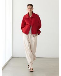MASSIMO DUTTI - Lightweight Cotton Jacket With Button Details - Lyst