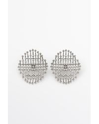 MASSIMO DUTTI - Rhinestone Statement Earrings - Lyst