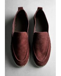 MASSIMO DUTTI - Leather Espadrilles With Moc Toe - Lyst