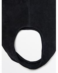 MASSIMO DUTTI - Medium Split Suede Leather Shopper Bag - Lyst
